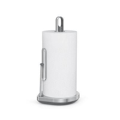 paper towel holder with spray product support